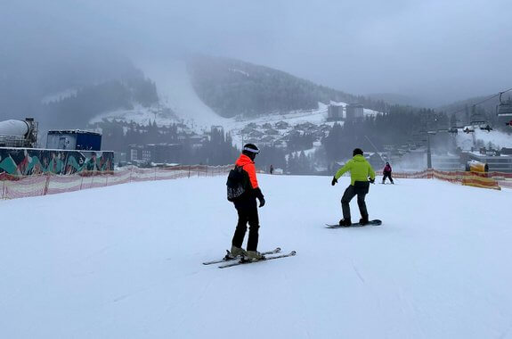 Картинка катання на Буковелі