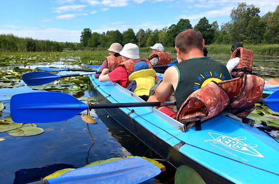 Малюнок прогулянка на байдарках шатськими озерам