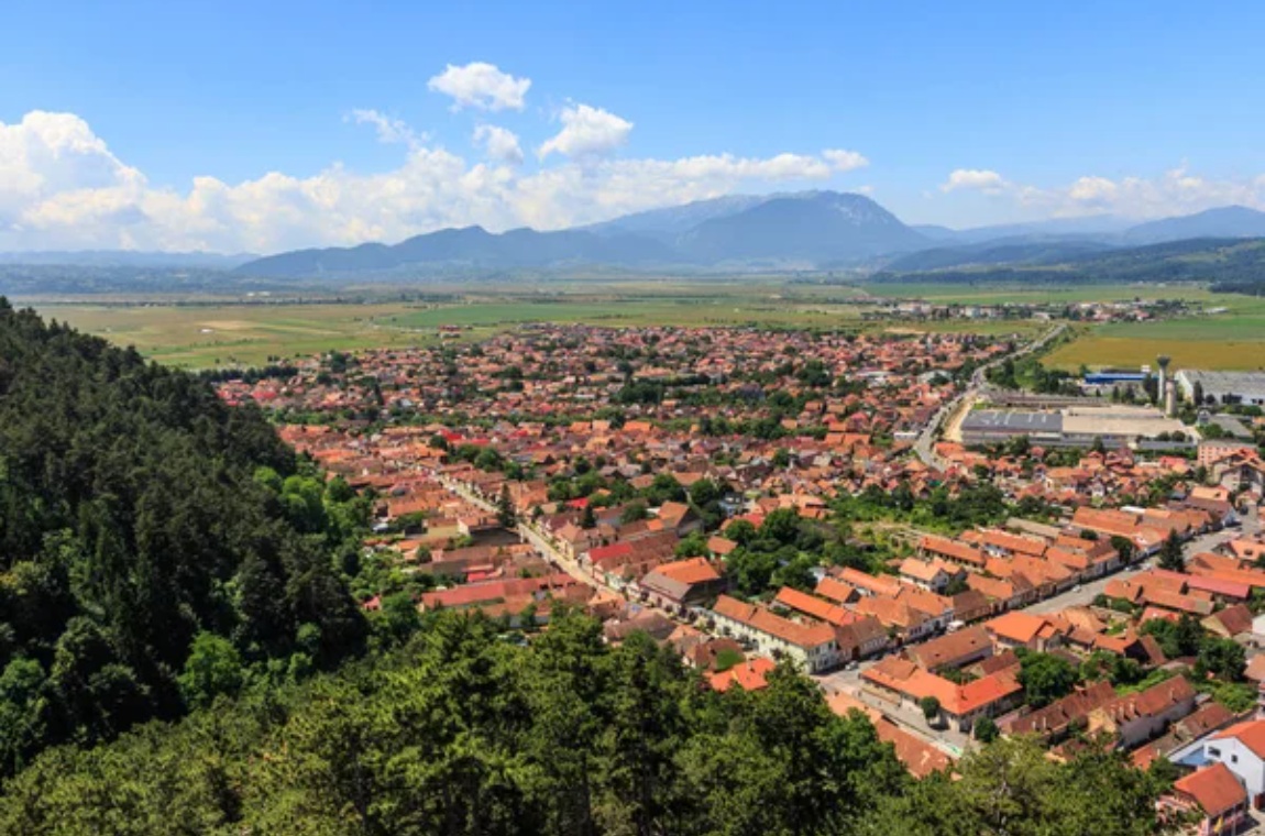 Панорама из крепости Рышнов