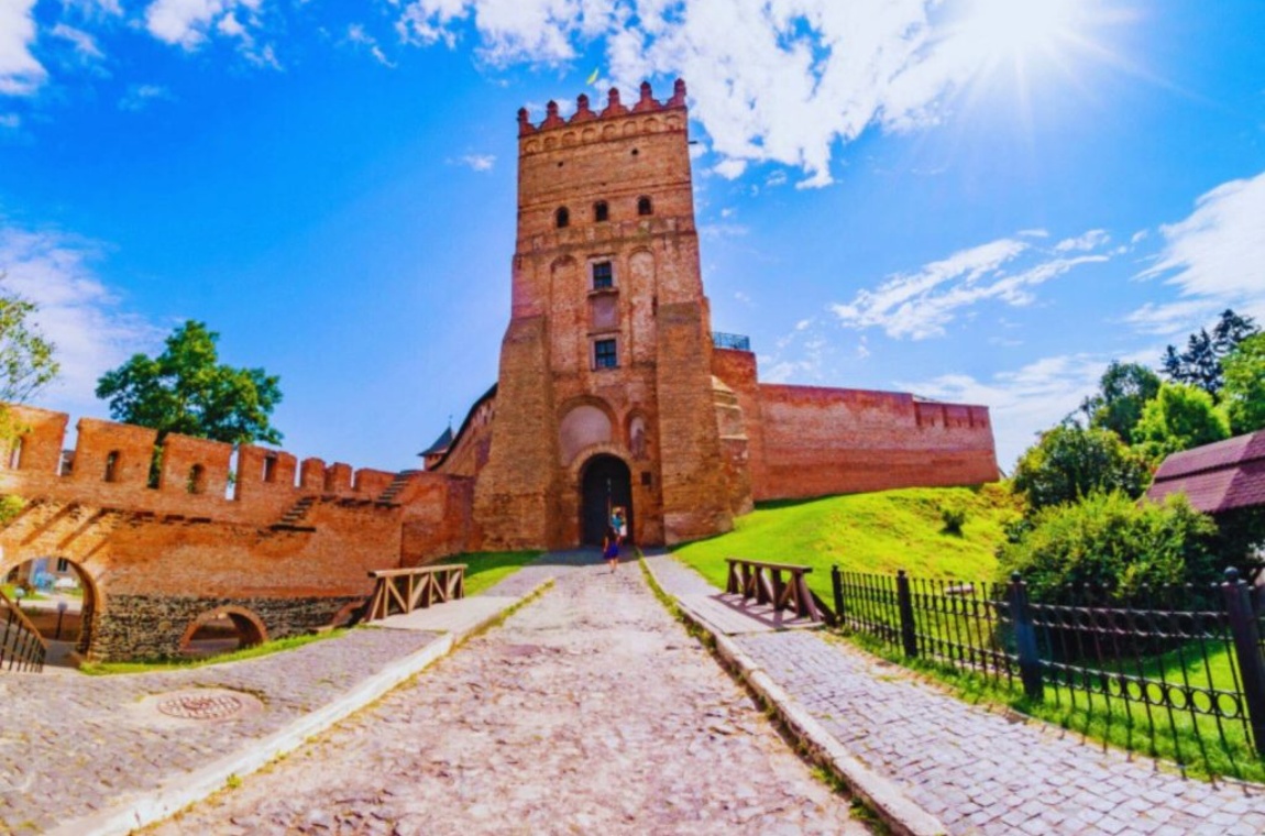 Панорама Луцка из замка