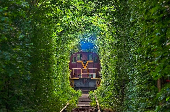 Фото поїздка в тунель кохання