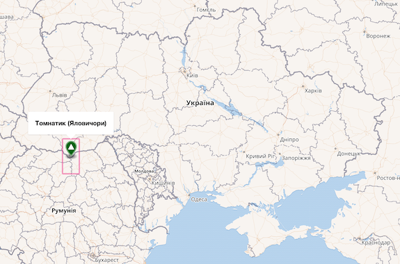 Картинка Памир Карпаты на карте Украины
