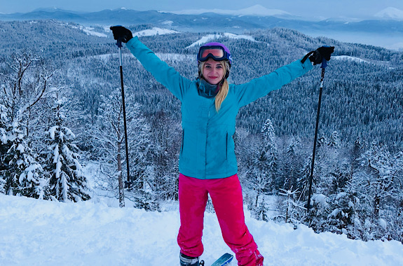 Картинка катание на Драгобрате 