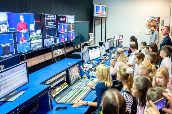 Фото экскурсия в музей телевидения для школьников из Киева