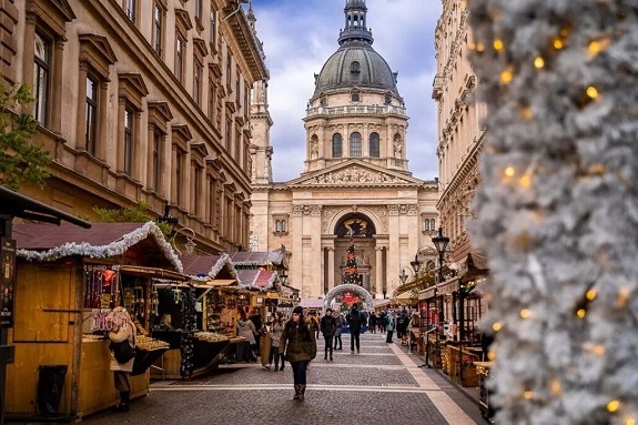 Картинка зимний Будапешт